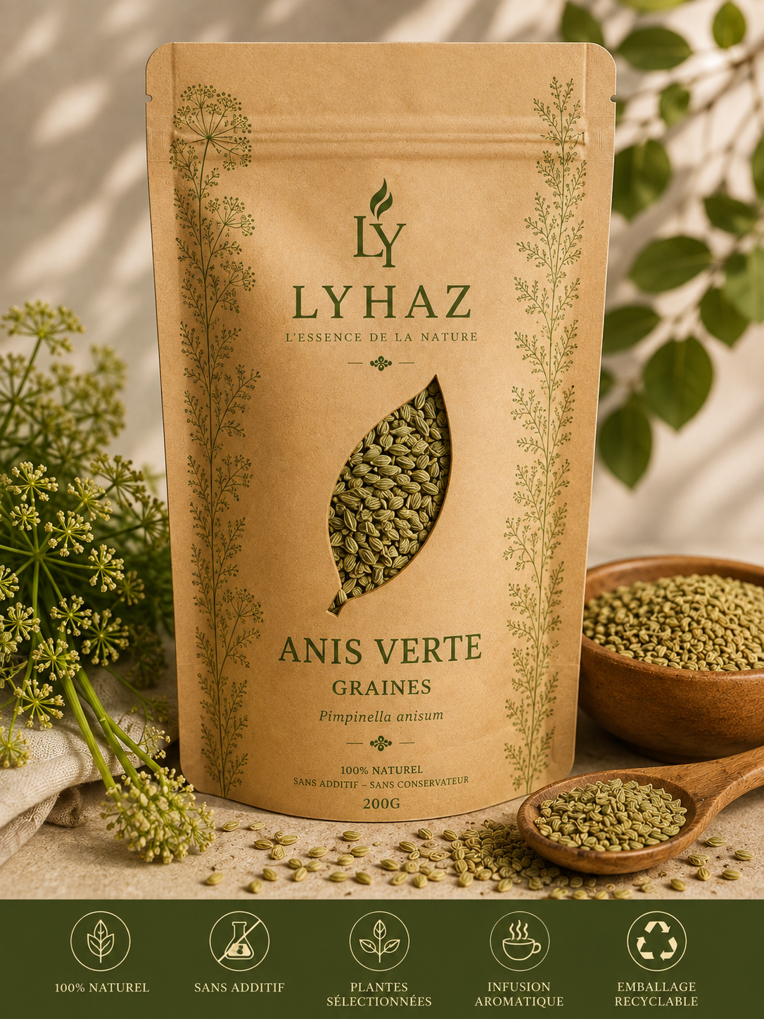 Anis Verte ( Pimpinella anisum )