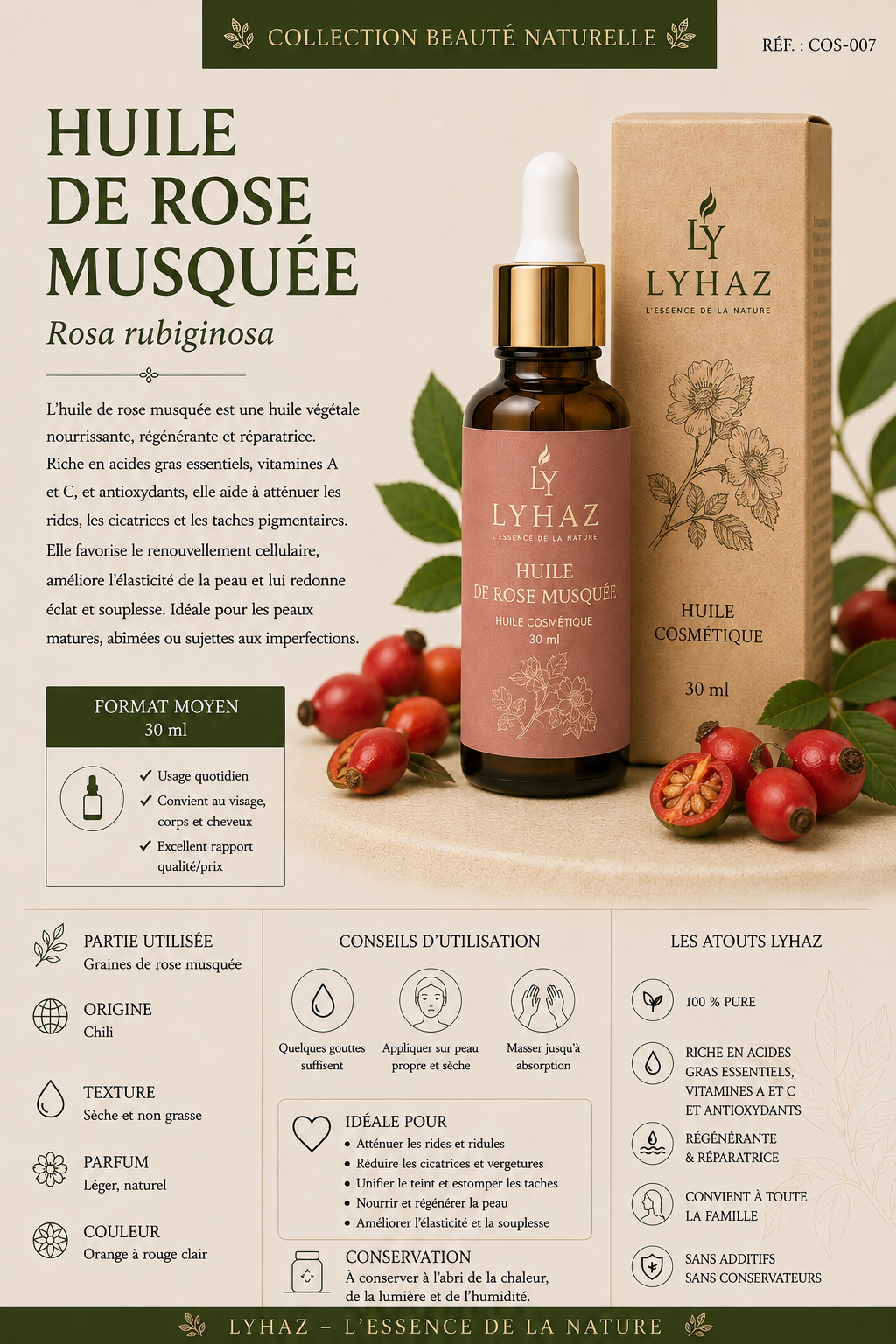 Huile de Rose Musquée